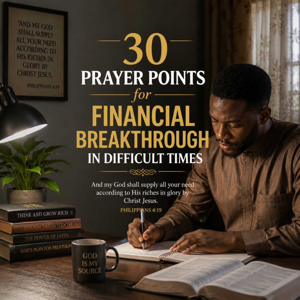 30 Prayer Points for Financial Breakthrough in Difficult Times