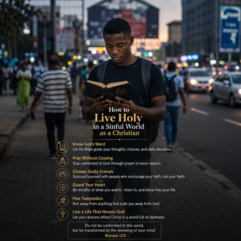 How to Live Holy in a Sinful World as a Christian