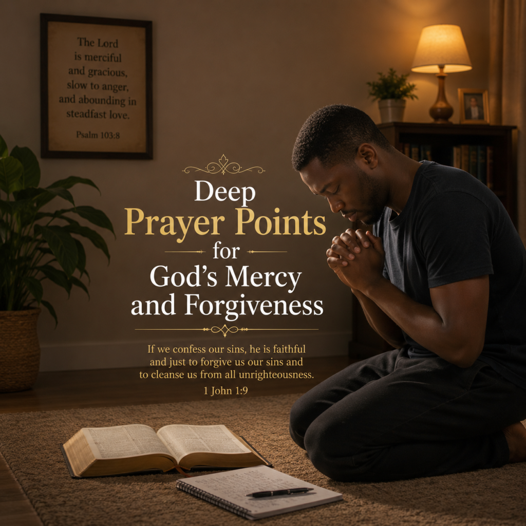 Deep Prayer Points for God's Mercy and Forgiveness