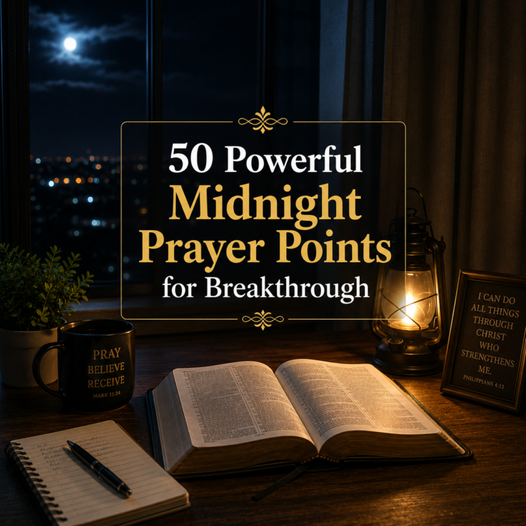 50 Powerful Midnight Prayer Points for Breakthrough