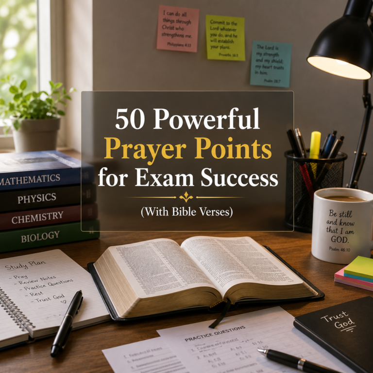 50 Powerful Prayer Points for Exam Success (With Bible Verses)