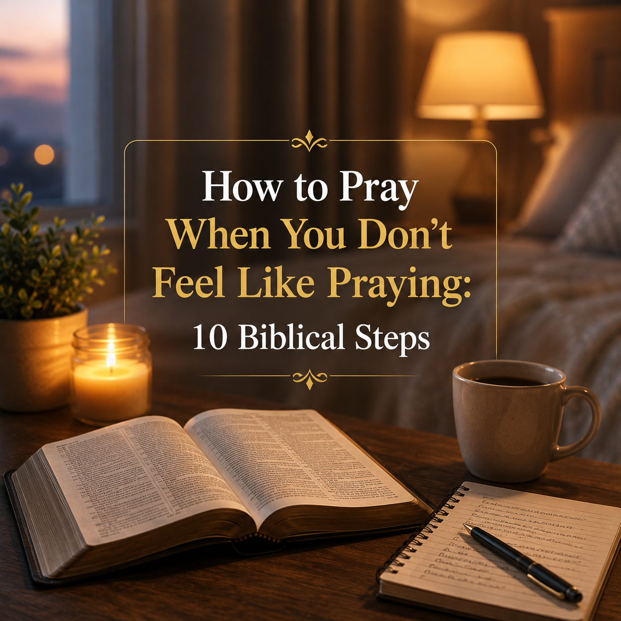 How to Pray When You Don't Feel Like Praying: 10 Biblical Steps